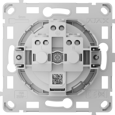 Реле для вбудованої розетки Ajax OutletCore (basic) vertical [type F]