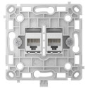 Механизм интернет розетки Ajax OutletCore (LAN) білий