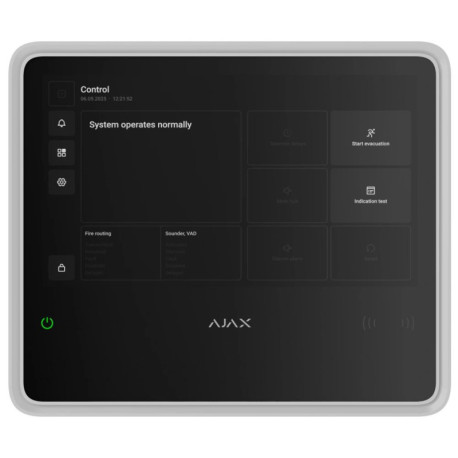 Пожарная централь Ajax EN54 Fire Hub Біла