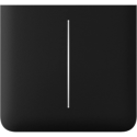 Кнопка Ajax SideButton (2-gang) vertical, бічна, двоклавішна, Чорна