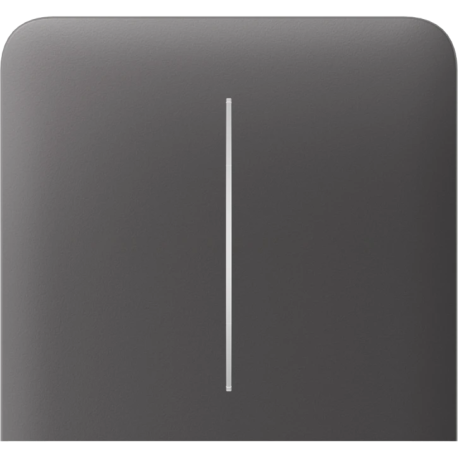 Кнопка Ajax SideButton (2-gang) vertical, бічна, двоклавішна, Сіра