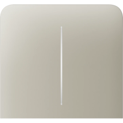 Кнопка Ajax SideButton (2-gang) vertical, бічна, двоклавішна, Слонова кістка