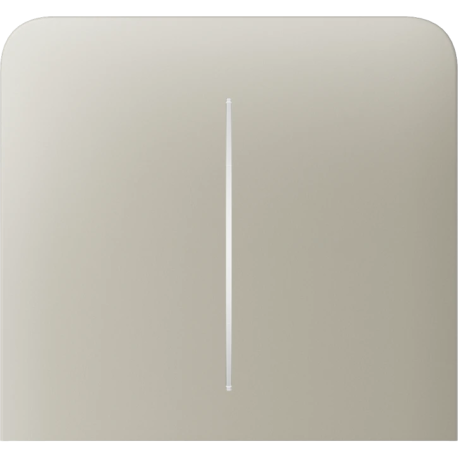 Кнопка Ajax SideButton (2-gang) vertical, бічна, двоклавішна, Слонова кістка