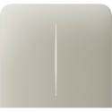 Кнопка Ajax SideButton (2-gang) vertical, бічна, двоклавішна, Слонова кістка