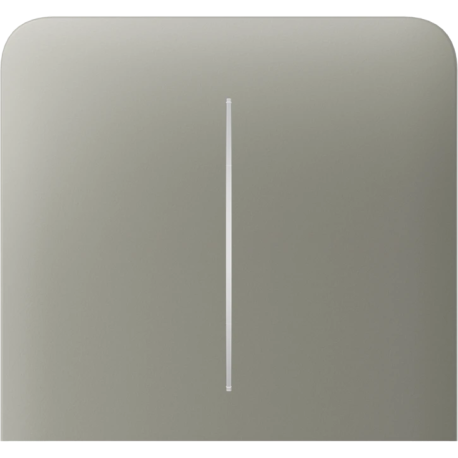 Кнопка Ajax SideButton (2-gang) vertical, бічна, двоклавішна, Оливкова