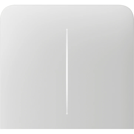 Кнопка Ajax SideButton (2-gang) vertical, бічна, двоклавішна, Біла