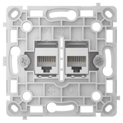 Розетка мережева Ajax OutletCore (LAN) vertical, Біла