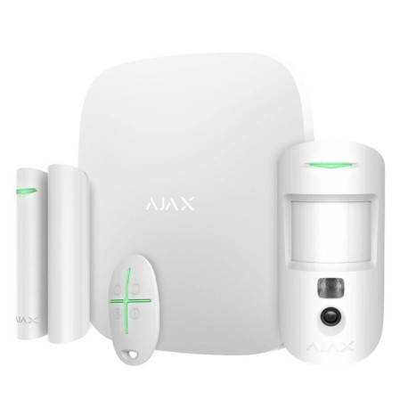 Комплект сигналізації Ajax StarterKit Cam Plus HDR Білий