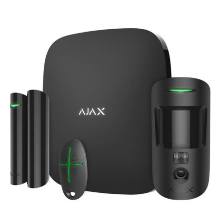 Комплект сигналізації Ajax StarterKit Cam HDR Чорний