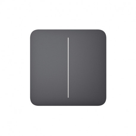Кнопка для двоклавішного вимикача Ajax Graphite SoloButton (2-gang) Графіт