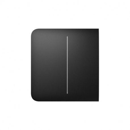 Бічна кнопка для  двоклавішного вимикача Ajax Black SideButton (2-gang) Чорна