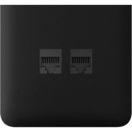 Фронтальна панель Ajax SideCover (LAN) vertical, бічна, Чорна
