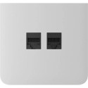 Фронтальна панель Ajax SideCover (LAN) vertical, бічна, Біла