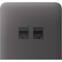 Фронтальна панель Ajax SideCover (LAN) vertical, бічна, Сіра