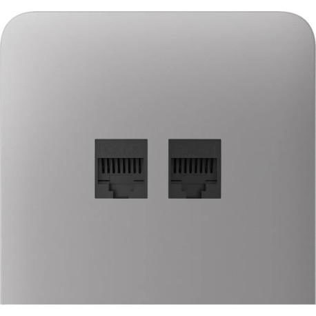 Фронтальна панель Ajax SideCover (LAN) vertical, бічна, Димчата