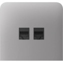 Фронтальна панель Ajax SideCover (LAN) vertical, бічна, Димчата